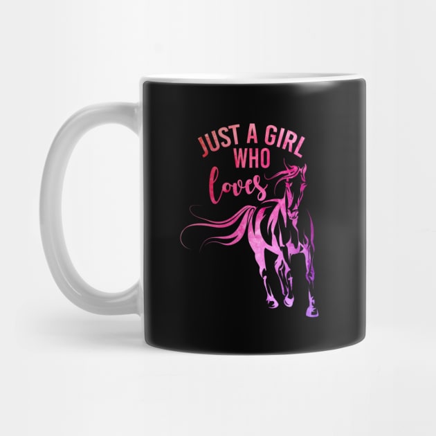 Just A Girl Who Loves Horses T-Shirt, Horse Shirt, Horse Lover Gift, Horse Gift, Gift For Horse Lover, Horse Gift Ideas, Equestrian Gifts by johnii1422